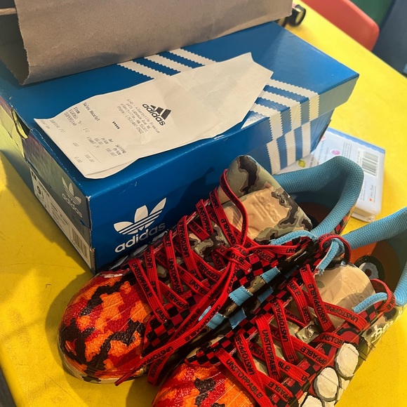 customized hand Painted Mens 9.5 Superstar from Triple White To WW2 inspired - Picture 6 of 10